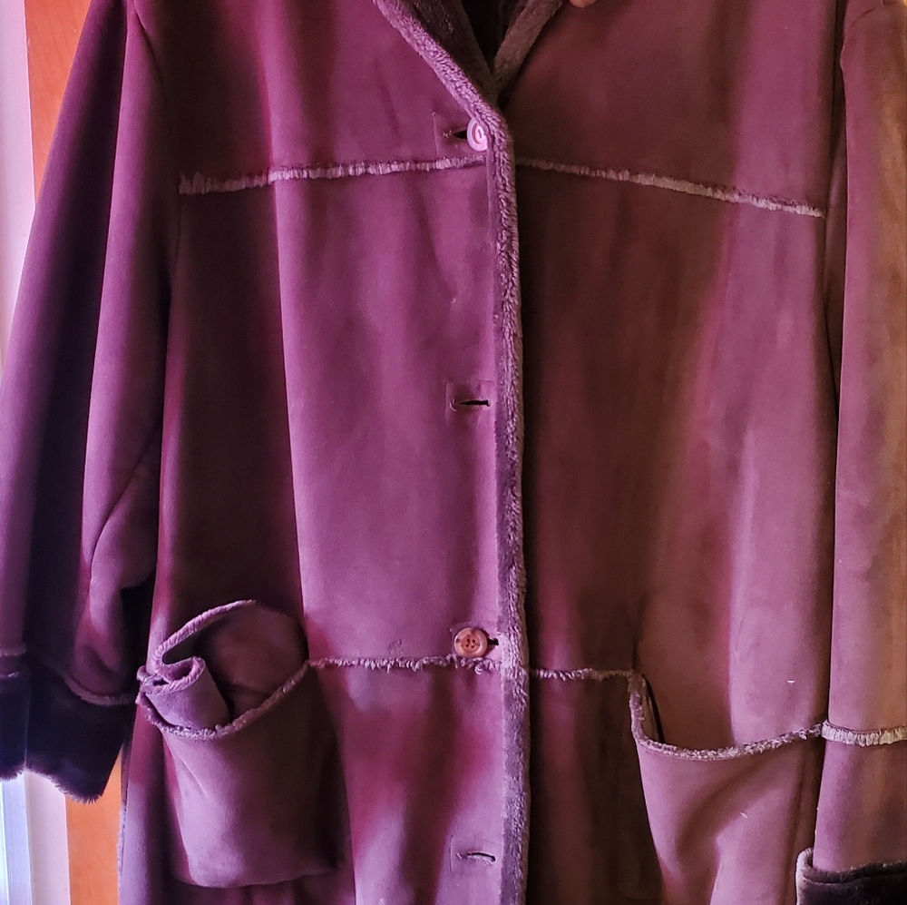 Jones NY faux shearling coat